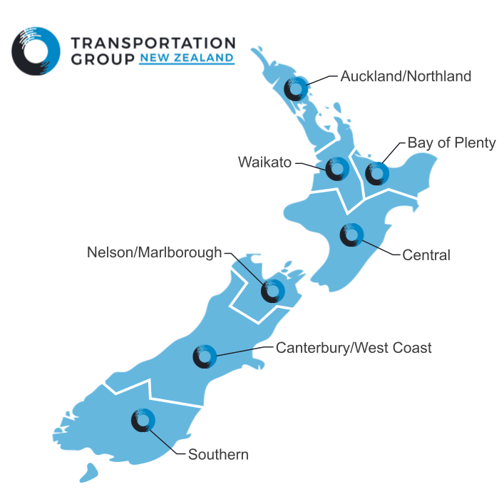 Map of Transportation Group regional branches